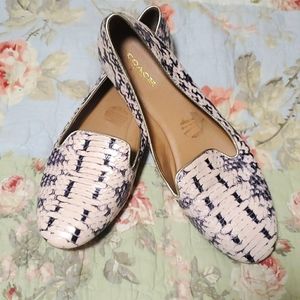 Coach snake loafers